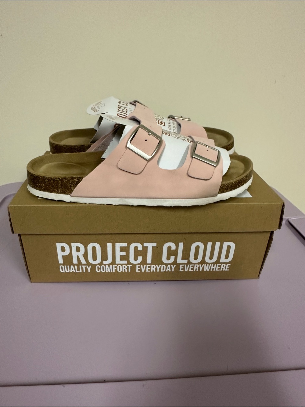 Project Cloud Pink Double-Buckle Sandal